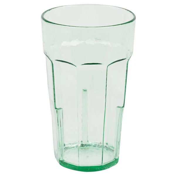 Cambro LT16427 Laguna 16 Oz. Spanish Green Customizable SAN Plastic Tumbler - 36/Case - Image 2