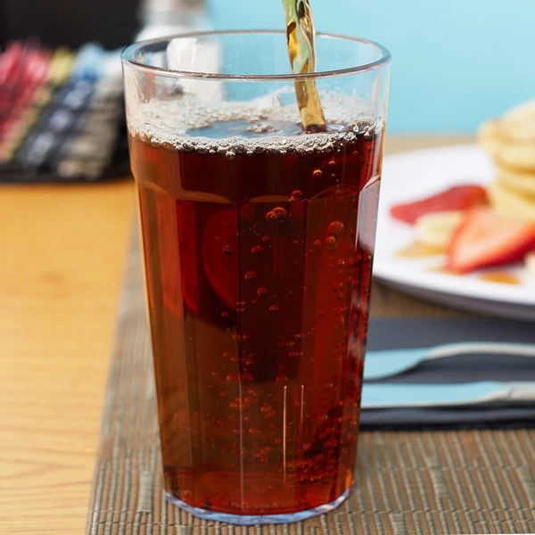 Cambro NT12152 Newport 12.6 Oz. Clear Customizable SAN Plastic Tumbler - 36/Case