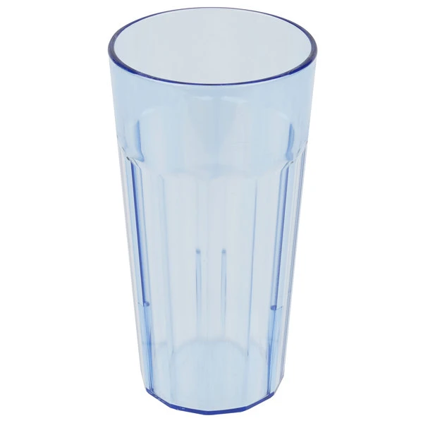 Cambro NT20401 Newport 22 Oz. Slate Blue Customizable SAN Plastic Tumbler - 36/Case - Image 2