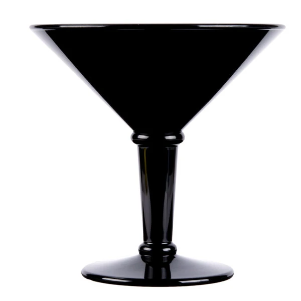GET Enterprises GET SW-1419-BK 48 Oz. Black SAN Plastic Super Martini Glass - 3/Case - Image 2