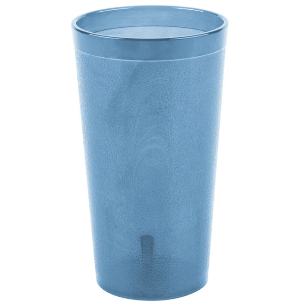 Carlisle 521654 Stackable 16 Oz. Blue SAN Plastic Tumbler - 72/Case - Image 2