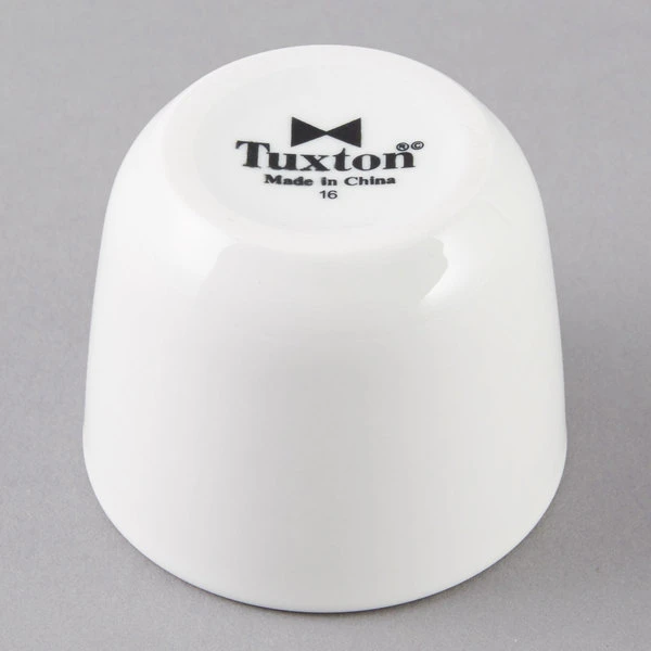 Tuxton ALF-0455 Alaska 4.5 Oz. Porcelain White China Chinese / Asian Sake Tea Cup - 36/Case - Image 3