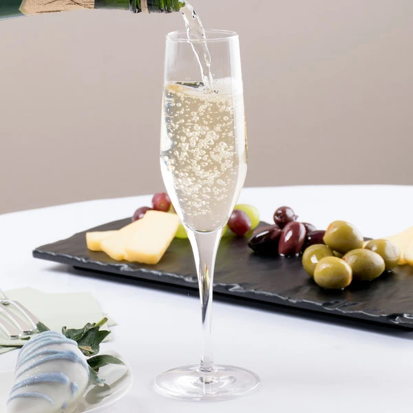 Stolzle 1470007T Exquisit 6.25 Oz. Flute Glass - 6/Pack - Image 3