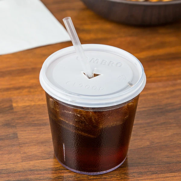 Cambro 900P2152 Colorware 9.7 Oz. Clear Customizable SAN Plastic Tumbler - 24/Case - Image 3