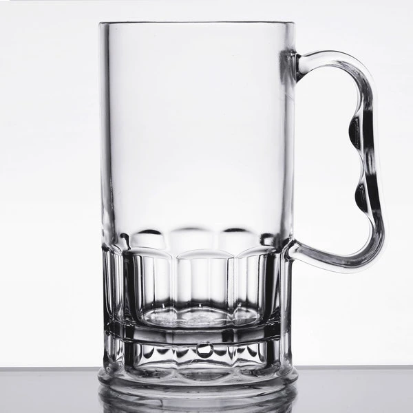 GET Enterprises GET 00082-1-SAN-CL 10 Oz. Customizable SAN Plastic Beer Mug - 24/Case - Image 2