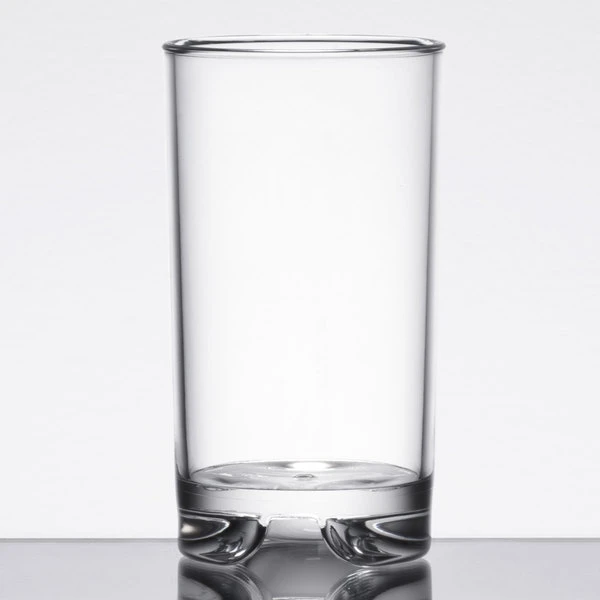 GET Enterprises GET SW-1443-1-CL Roc N' Roll 5 Oz. Customizable SAN Plastic Tasting / Dessert Glass - 24/Case - Image 2
