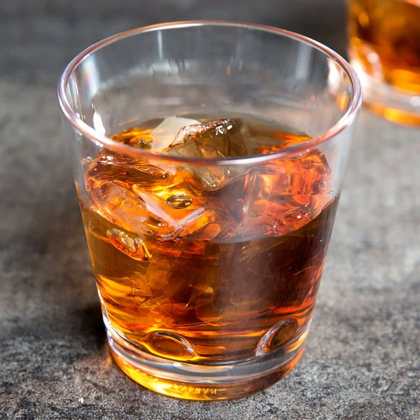 GET Enterprises GET SW-1473-CL Loft 9 Oz. Customizable SAN Plastic Stackable Rocks / Old Fashioned Glass - 24/Case