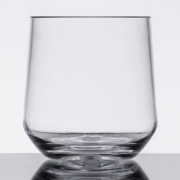 GET Enterprises GET SW-1468-CL Via 10 Oz. Customizable Tritan Plastic Rocks / Old Fashioned Glass - 24/Case - Image 2