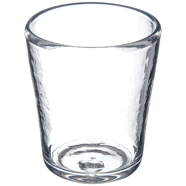 Carlisle MIN544007 Mingle 12 Oz. Clear Tritan Plastic Double Rocks / Old Fashioned Glass - 12/Case - Image 3