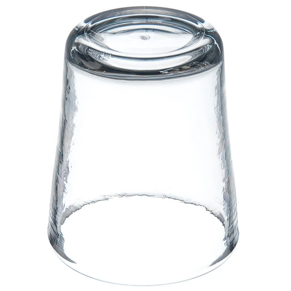 Carlisle MIN544007 Mingle 12 Oz. Clear Tritan Plastic Double Rocks / Old Fashioned Glass - 12/Case - Image 4