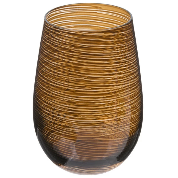 Stolzle S3527512T Twister 16.5 Oz. Brown Stemless Wine Glass / Tumbler - 24/Case - Image 2