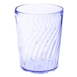 GET Enterprises GET 2211-1-BL Tahiti 12 Oz. Blue Customizable SAN Plastic Short Tumbler - 72/Case
