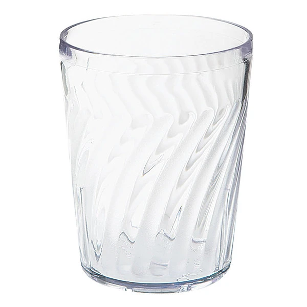 GET Enterprises GET 2211-1-CL Tahiti 12 Oz. Clear Customizable SAN Plastic Short Tumbler - 72/Case