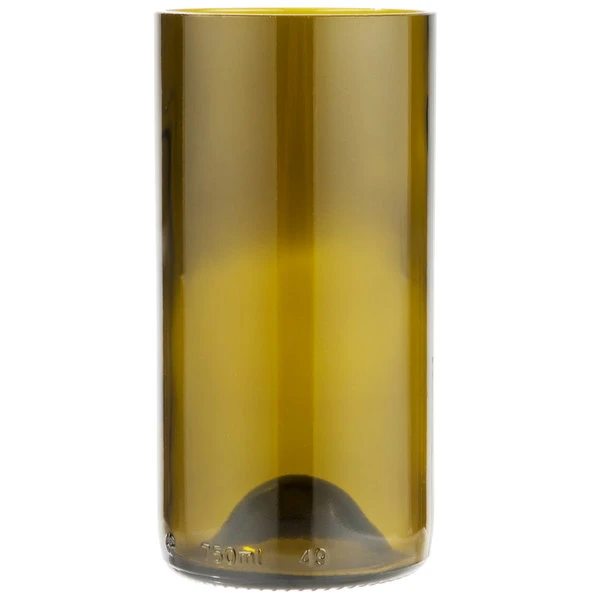 Libbey 97282 16 Oz. Customizable Dark Olive Repurposed Wine Bottle Tumbler - 12/Case - Image 2