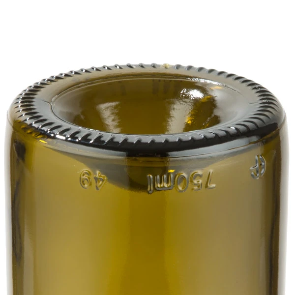 Libbey 97282 16 Oz. Customizable Dark Olive Repurposed Wine Bottle Tumbler - 12/Case - Image 5