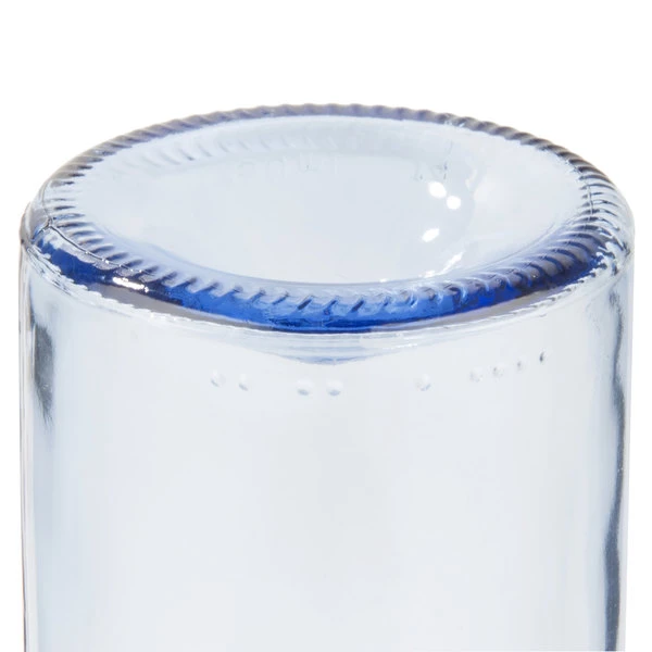 Libbey 97283 16 Oz. Customizable Blue Repurposed Wine Bottle Tumbler - 12/Case - Image 5