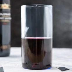 Libbey 97283 16 Oz. Customizable Blue Repurposed Wine Bottle Tumbler - 12/Case