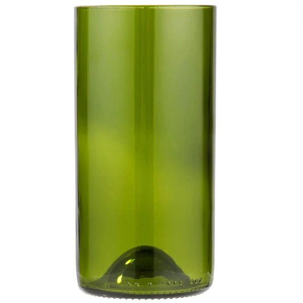 Libbey 97284 16 Oz. Customizable Green Repurposed Wine Bottle Tumbler - 12/Case - Image 2