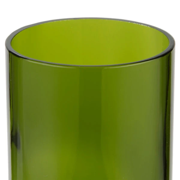 Libbey 97284 16 Oz. Customizable Green Repurposed Wine Bottle Tumbler - 12/Case - Image 4
