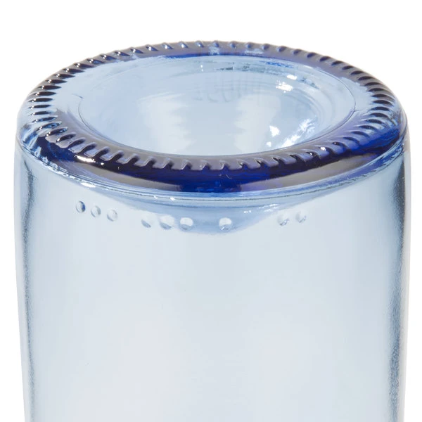 Libbey 97285 12 Oz. Customizable Blue Repurposed Wine Bottle Tumbler - 12/Case - Image 5