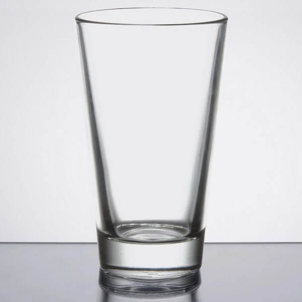 Libbey Restaurant Basics 18 Oz. Customizable Rim Tempered Mixing Glass - 24/Case - Image 2