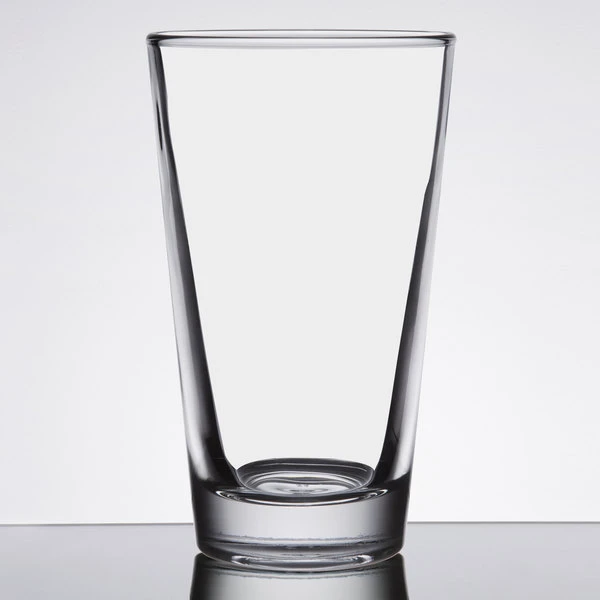 Libbey Restaurant Basics 14 Oz. Customizable Rim Tempered Mixing Glass - 24/Case - Image 2