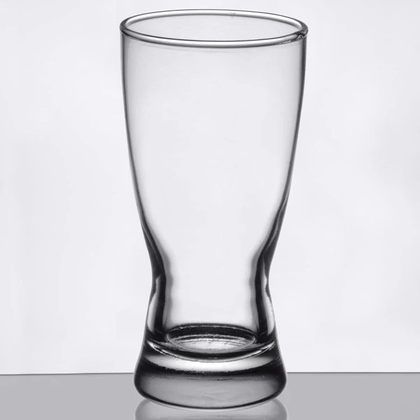 Libbey 1178HT Hourglass 10 Oz. Customizable Rim Tempered Pilsner Glass - 24/Case - Image 2