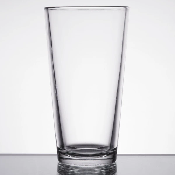 Libbey Fizzazz Restaurant Basics 16 Oz. Customizable Rim Tempered Tall Mixing Glass / Pint Glass - 24/Case - Image 2