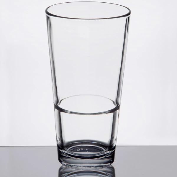 Libbey Restaurant Basics 17.25 Oz. Customizable Rim Tempered Stackable Mixing Glass - 24/Case - Image 2