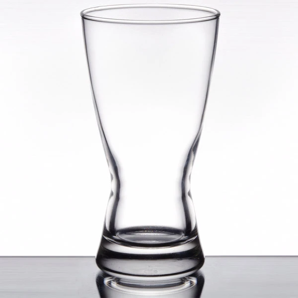Libbey 1181HT Hourglass 12 Oz. Customizable Rim Tempered Pilsner Glass - 24/Case - Image 2