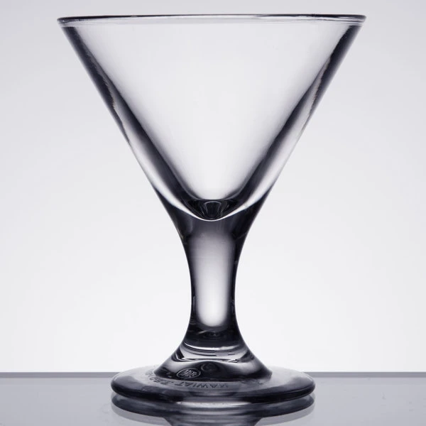 GET Enterprises GET SW-1430-1-CL 3 Oz. SAN Plastic Martini Glass - Image 2