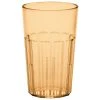 Cambro NT14153 Newport 14 Oz. Amber Customizable SAN Plastic Tumbler - 36/Case