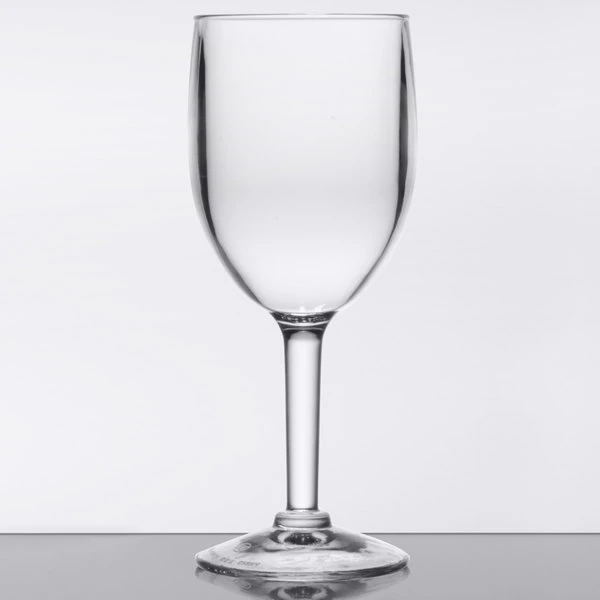 GET Enterprises GET SW-1404-1-SAN-CL 8 Oz. Customizable SAN Plastic Wine Glass - Image 2