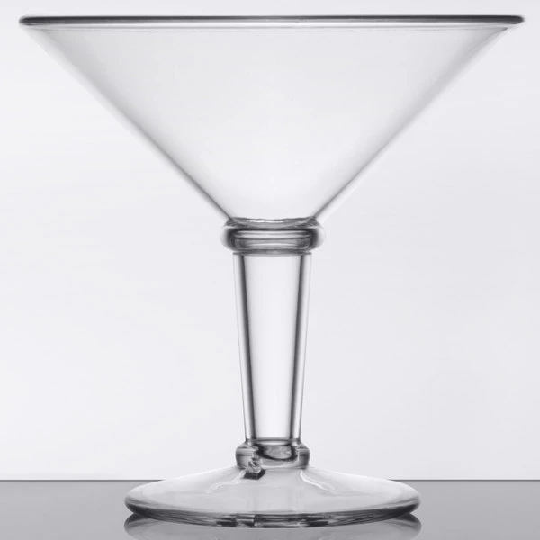 GET Enterprises GET SW-1419-1-SAN-CL 48 Oz. SAN Plastic Super Martini Glass - Image 2