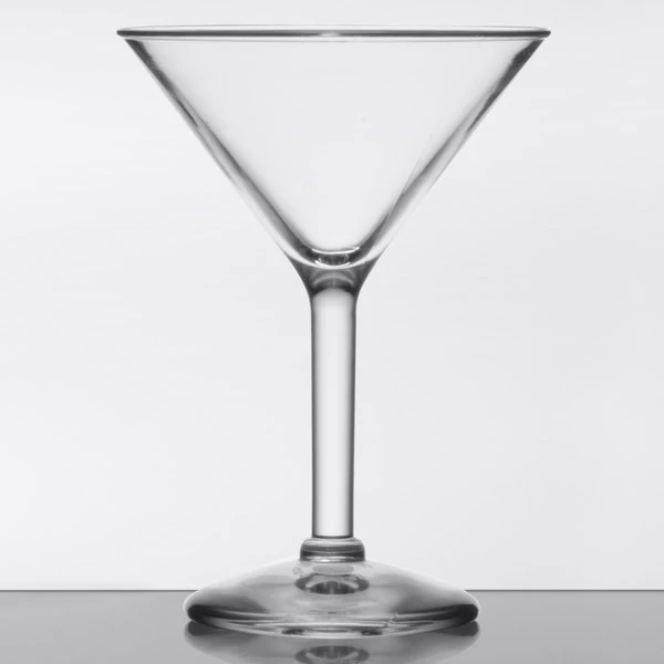 GET Enterprises GET SW-1402-1-SAN-CL 6 Oz. SAN Plastic Martini Glass - Image 2
