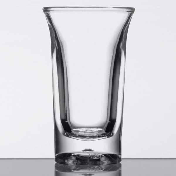 GET Enterprises GET SW-1431-1-CL 1 Oz. Customizable SAN Plastic Shooter / Dessert Shot Glass - 48/Case - Image 2