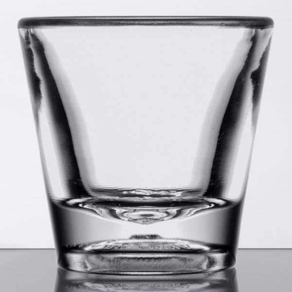 GET Enterprises GET SW-1425-1-CL 1 Oz. Customizable SAN Plastic Shot Glass - 24/Case - Image 2