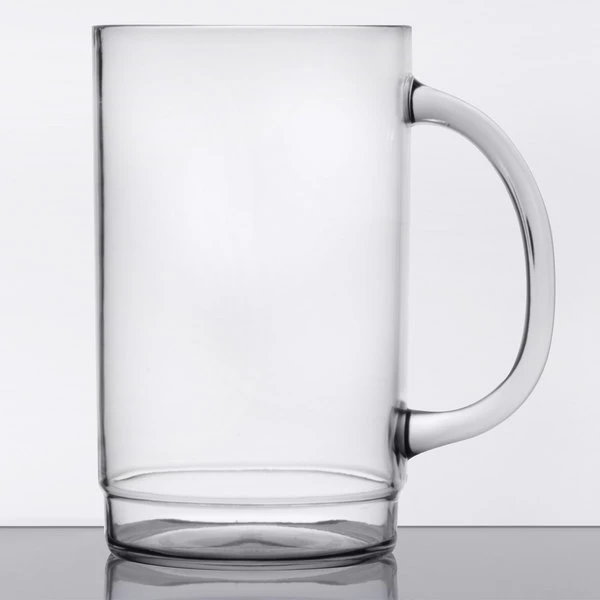 GET Enterprises GET 00083-1-SAN-CL 20 Oz. Customizable SAN Plastic Beer Mug - 24/Case - Image 2