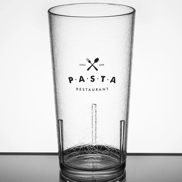 Cambro D24152 Del Mar 24 Oz. Clear Customizable SAN Plastic Tumbler - 36/Case - Image 3