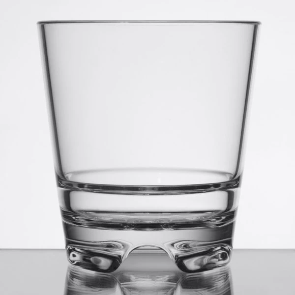 Libbey 92402 Infinium 8 Oz. Tritan Plastic Stackable Rocks / Old Fashioned Glass - 12/Case - Image 2