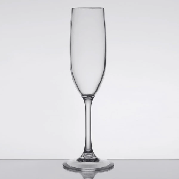 Libbey 92415 Infinium 6.5 Oz. Tritan Plastic Champagne Flute - 12/Case - Image 2