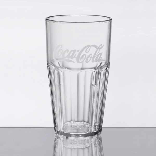 GET Enterprises GET 9916-CC Bahama 16 Oz. Clear Coca-Cola® SAN Plastic Tumbler - 72/Case