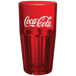 GET Enterprises GET 9922-RC Bahama 22 Oz. Red Coca-Cola® SAN Plastic Tumbler - 72/Case