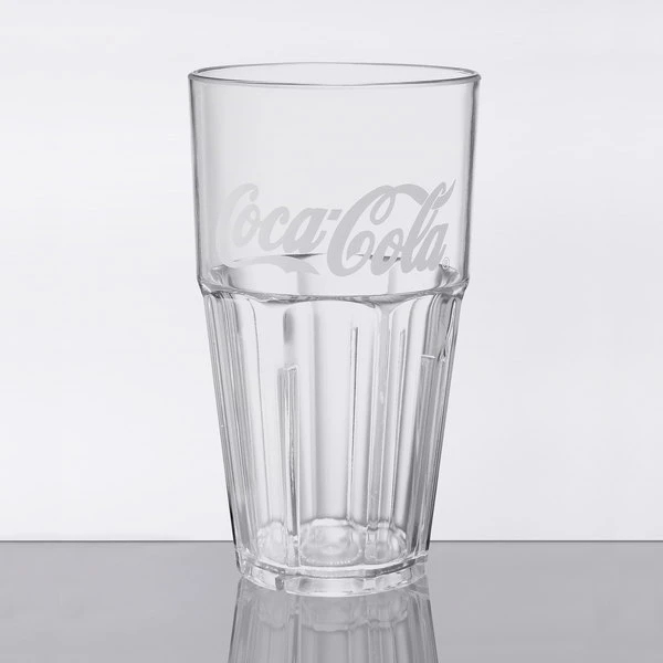 GET Enterprises GET 9932-CC Bahama 32 Oz. Clear Coca-Cola® SAN Plastic Tumbler - 72/Case