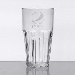 GET Enterprises GET 9916-CP Bahama 16 Oz. Clear Pepsi® SAN Plastic Tumbler - 72/Case