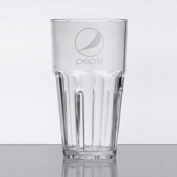 GET Enterprises GET 9916-CP Bahama 16 Oz. Clear Pepsi® SAN Plastic Tumbler - 72/Case