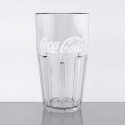 GET Enterprises GET 9922-CC Bahama 22 Oz. Clear Coca-Cola® SAN Plastic Tumbler - 72/Case