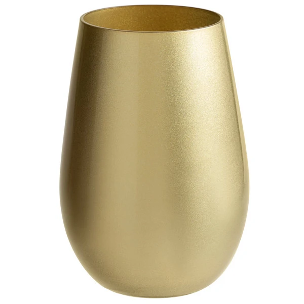 Stolzle 3520012T/2583 Glisten 16.5 Oz. Gold Stemless Wine Glass / Tumbler - 6/Case - Image 2