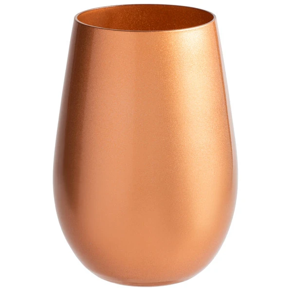 Stolzle 3520012T/2585 Glisten 16.5 Oz. Copper Stemless Wine Glass / Tumbler - 6/Case - Image 2