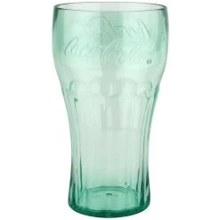 GET Enterprises GET 1132-JC Bell 32 Oz. Jade Coca-Cola® SAN Plastic Soda Glass - 72/Case